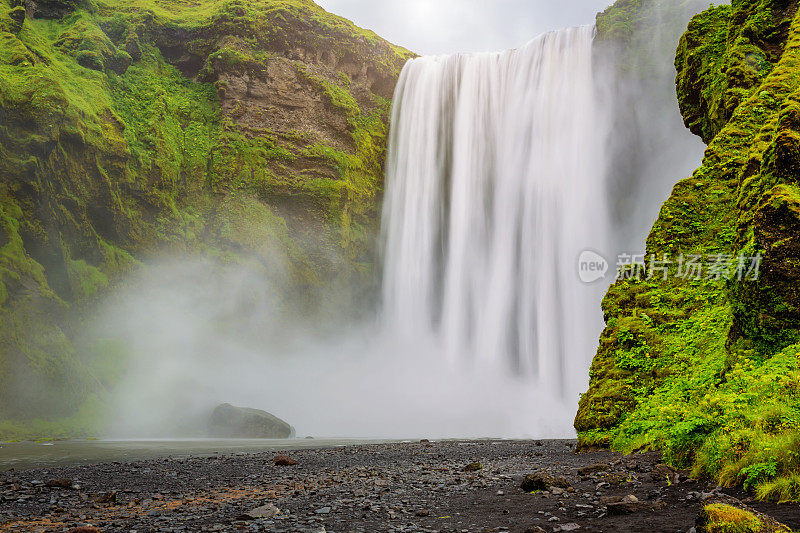 Skogafoss Waterfall Skoga River 冰岛 Skógafoss